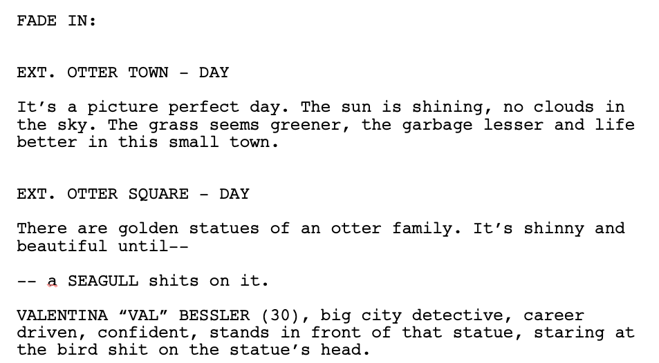 script excerpt